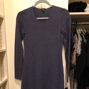 Theory Cashmere long sleeve sweater dress